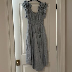 Ulla Johnson Rissa Dress Marine Long Dress Size 00 - fits 0 or small 2